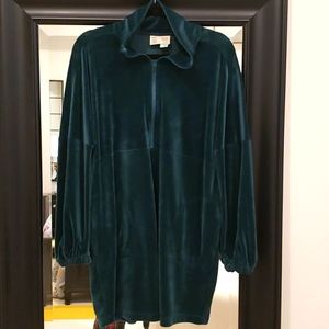 A.nthropologie velour mini dress. Sz S